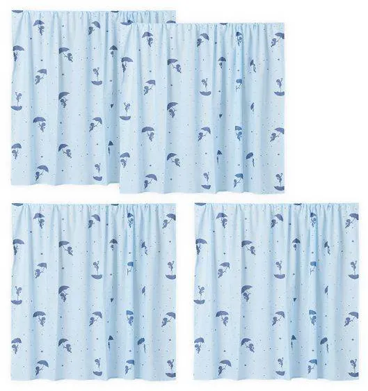 Hoppekids Ole Lukoie forhæng til mellemhøj seng - Blå